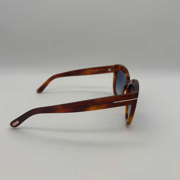 Tom Ford Alistair Sunglasses TF524 53W 56-16-140 Blonde Havana / Blue Shaded main image 5